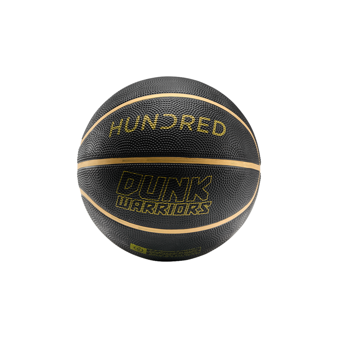 Hundred Dunk Warriors Basketball - Black (Availabe in Size 3 , 5 and 7)