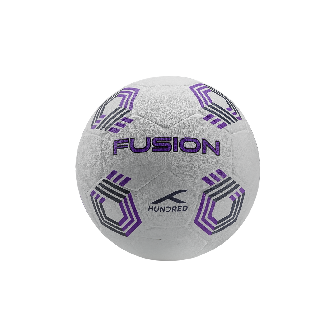 Hundred Fusion Football - White/Purple