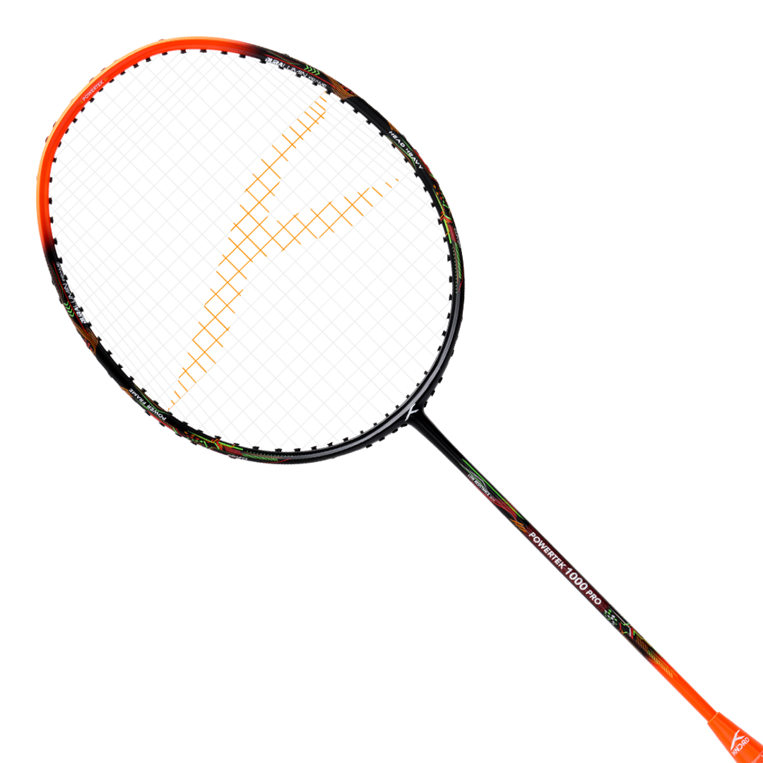Powertek 1000 Pro - Black/Orange Red - Badminton Racket