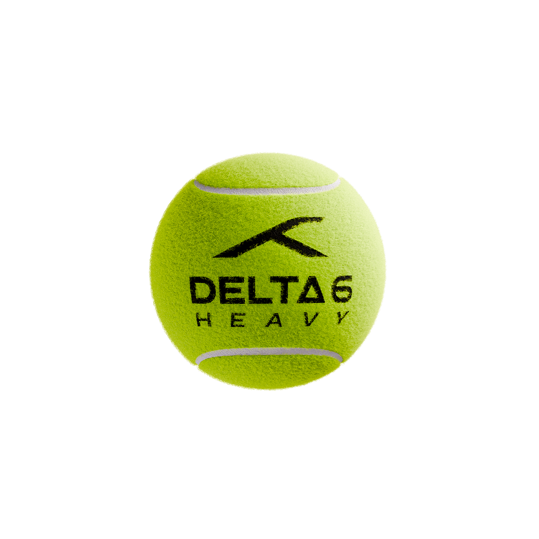 Hundred Delta 6 Heavy Cricket Tennis Balls Green Pack of 6