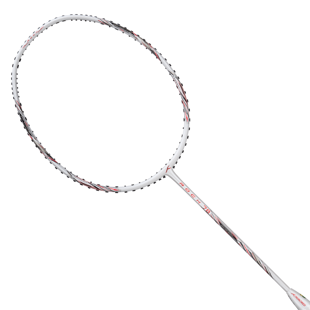 ROCK 78 (White) - Badminton Racket