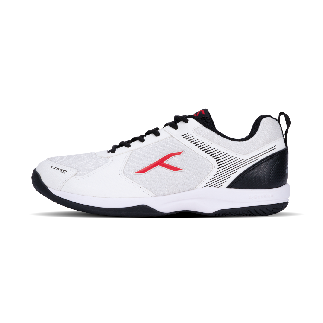 Court Star (White/Black/Red) - Badminton Shoe - Right Foot