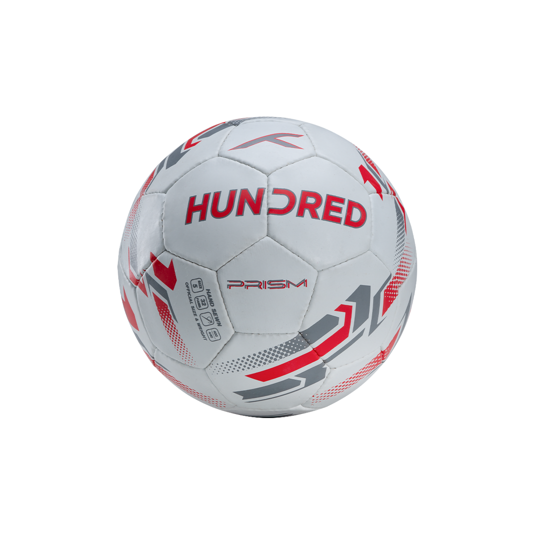 Hundred Prism Football - White/Grey/Red