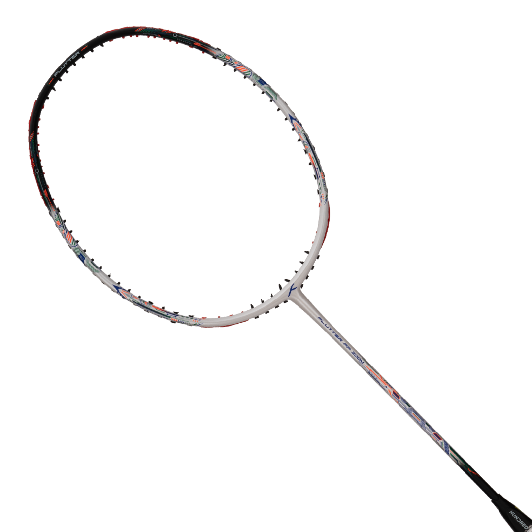 Flutter FF Zoom (White/Black) - Badminton Racket