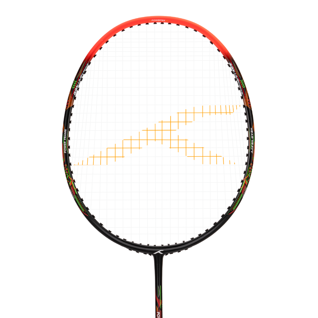 Powertek 1000 JR - Black/Orange Red - Badminton Racket Head