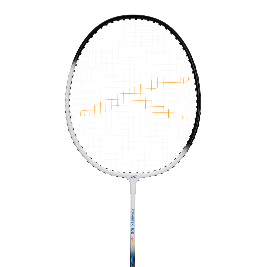 Powertek 100 (2Pcs in 1) - White/Black - Badminton Racket Head