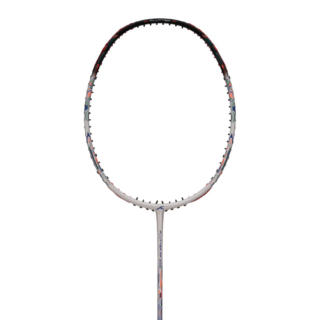Flutter FF Zoom (White/Black) - Badminton Racket Head