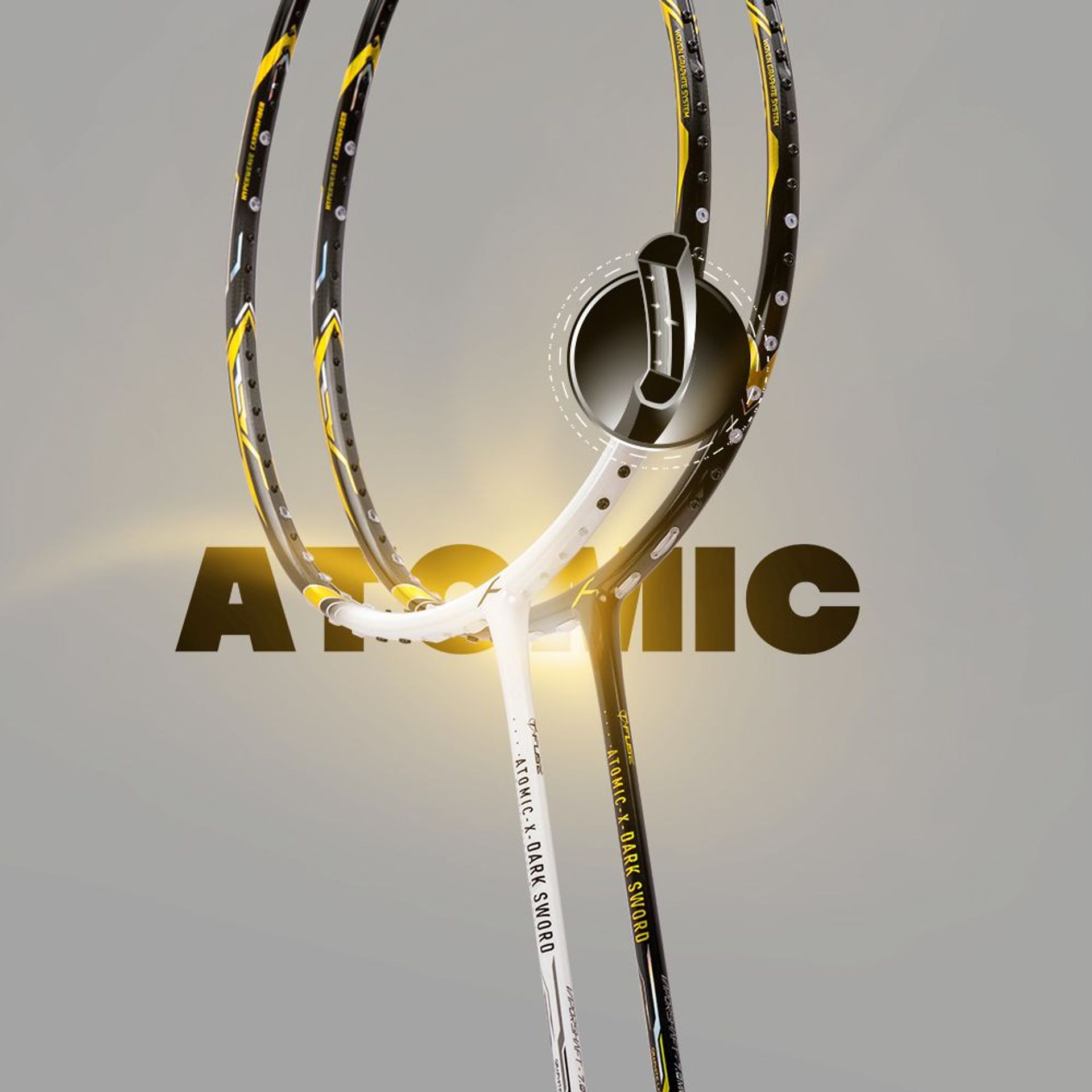 Atomic X DarkSword - Badminton Racket - Woven Graphite System