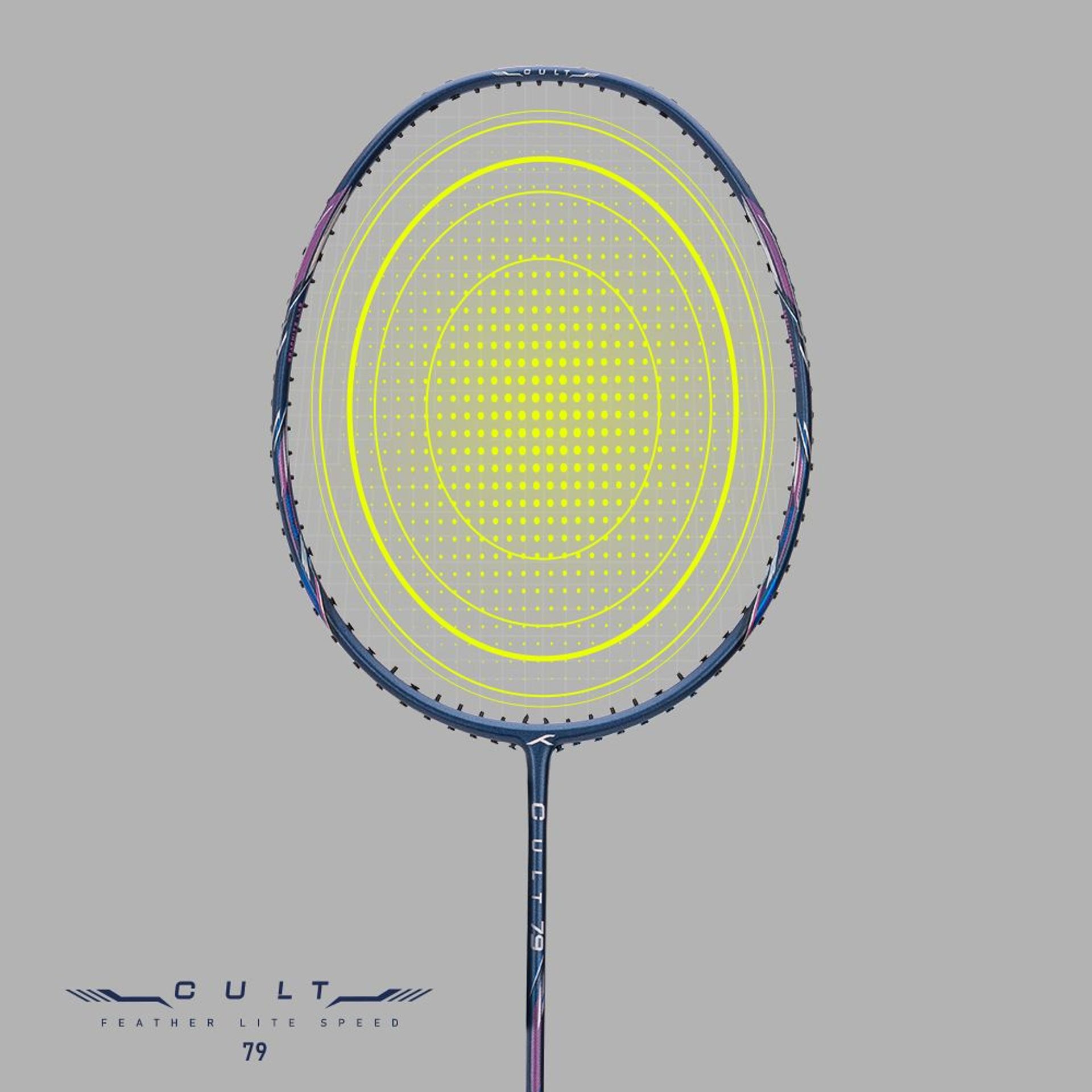Cult 79 - Badminton Racket - Aerodynamic Efficiency