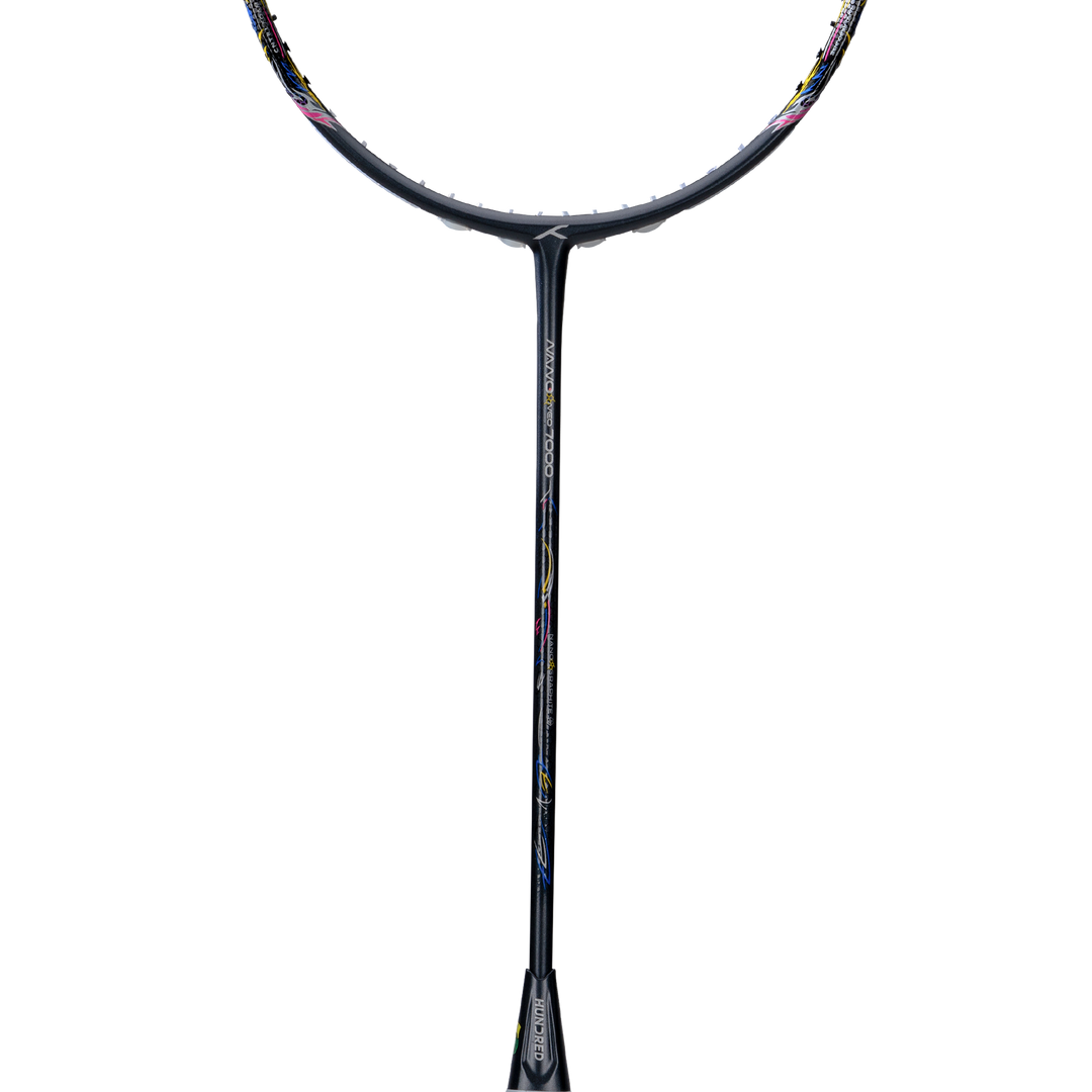 Hundred NANO NEO 7000 (4U) Badminton racket  - CHARCOAL/BLACK