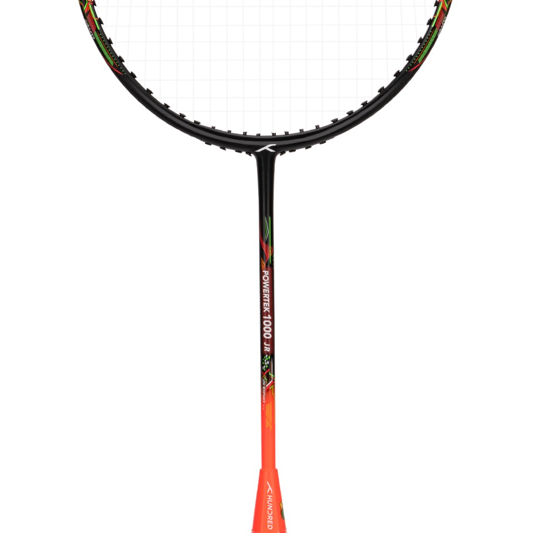 Powertek 1000 JR - Black/Orange Red - Badminton Racket Shaft