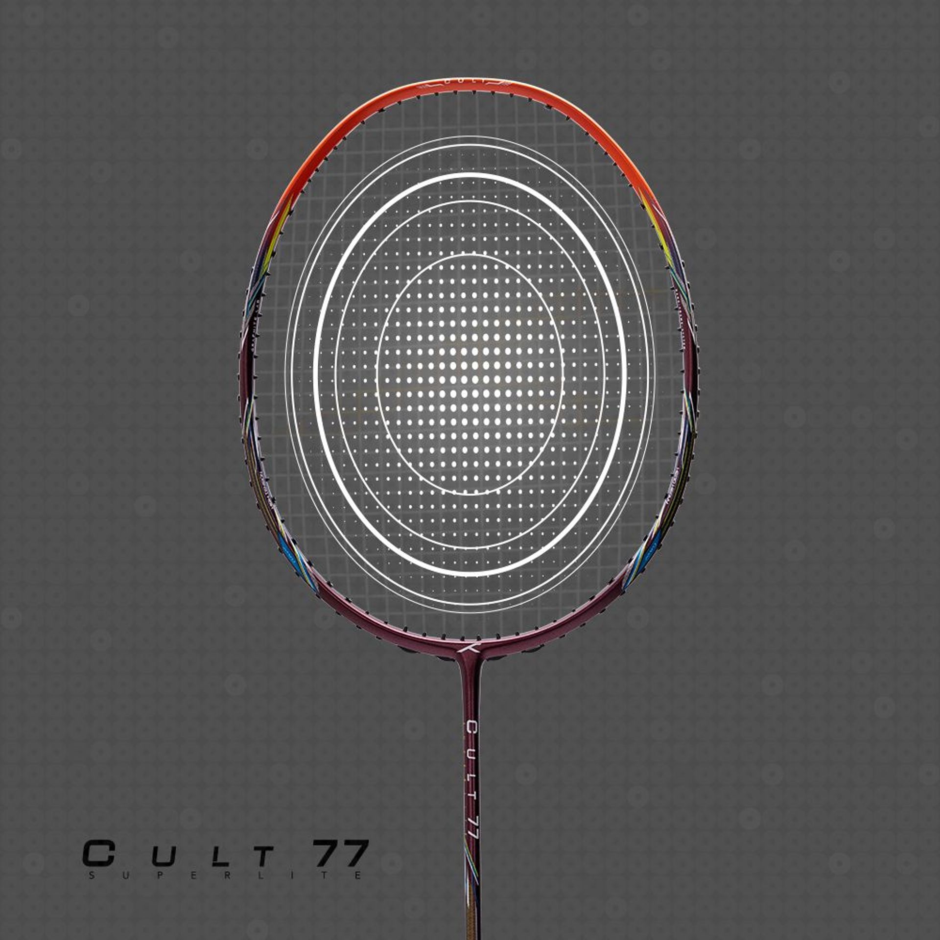 Cult 77 - Badminton Racket - Aerodynamic Efficiency