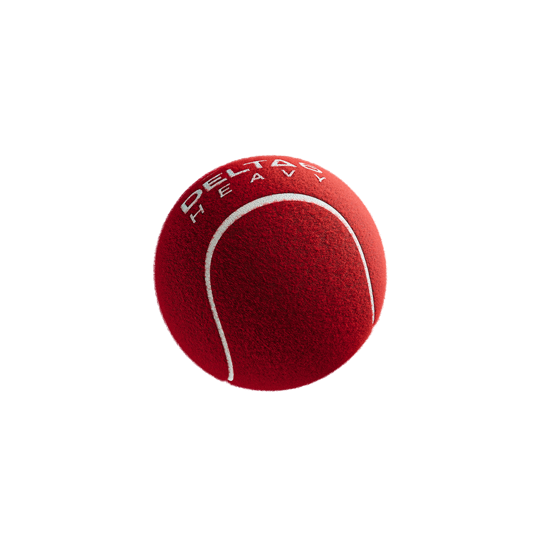 Hundred Delta 6 Heavy Cricket Tennis Balls (Pack of 6/Red)