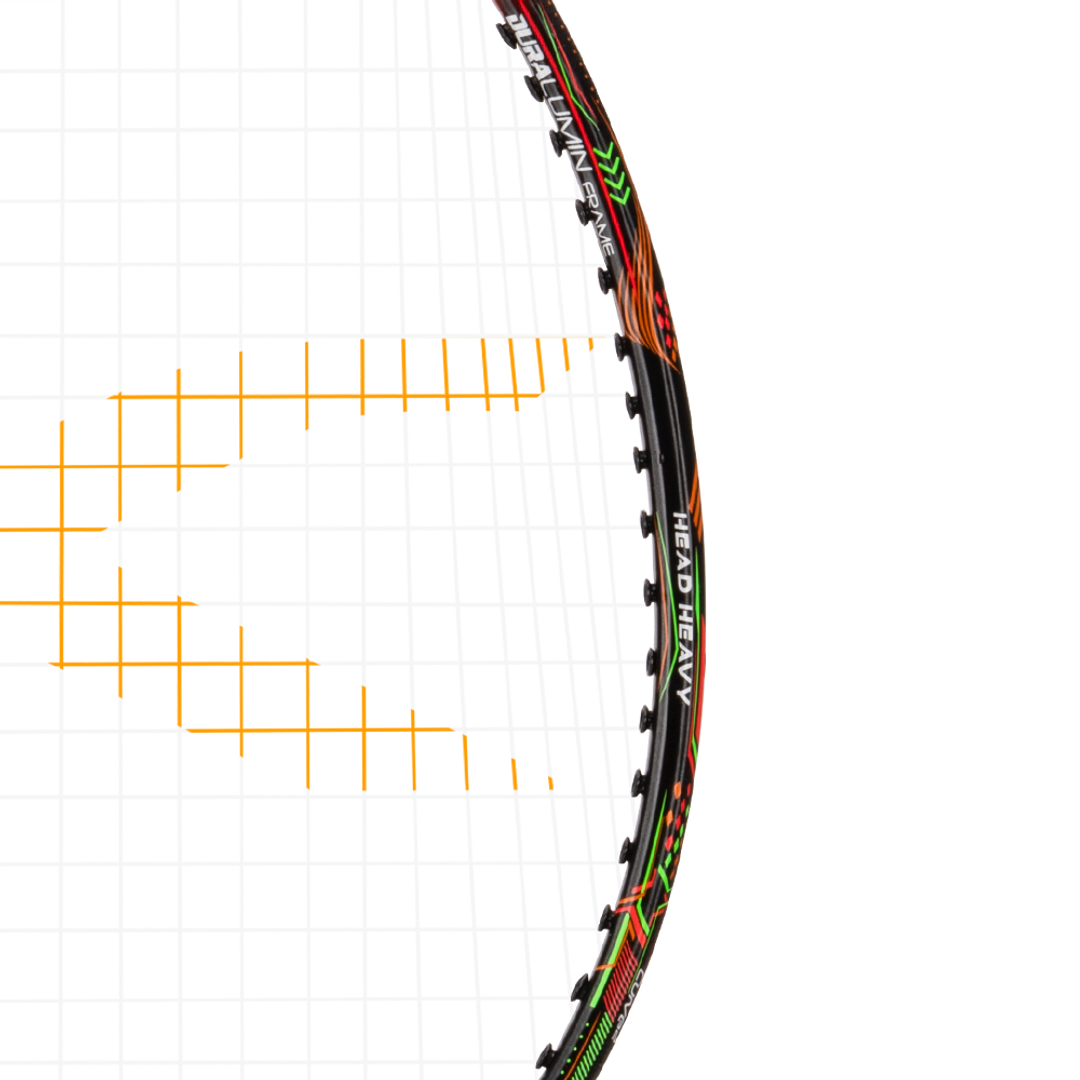 Powertek 1000 JR - Black/Orange Red - Badminton Racket