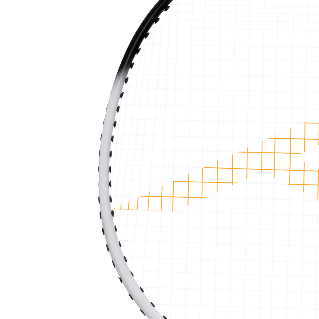Powertek 100 (2Pcs in 1) - White/Black - Badminton Racket