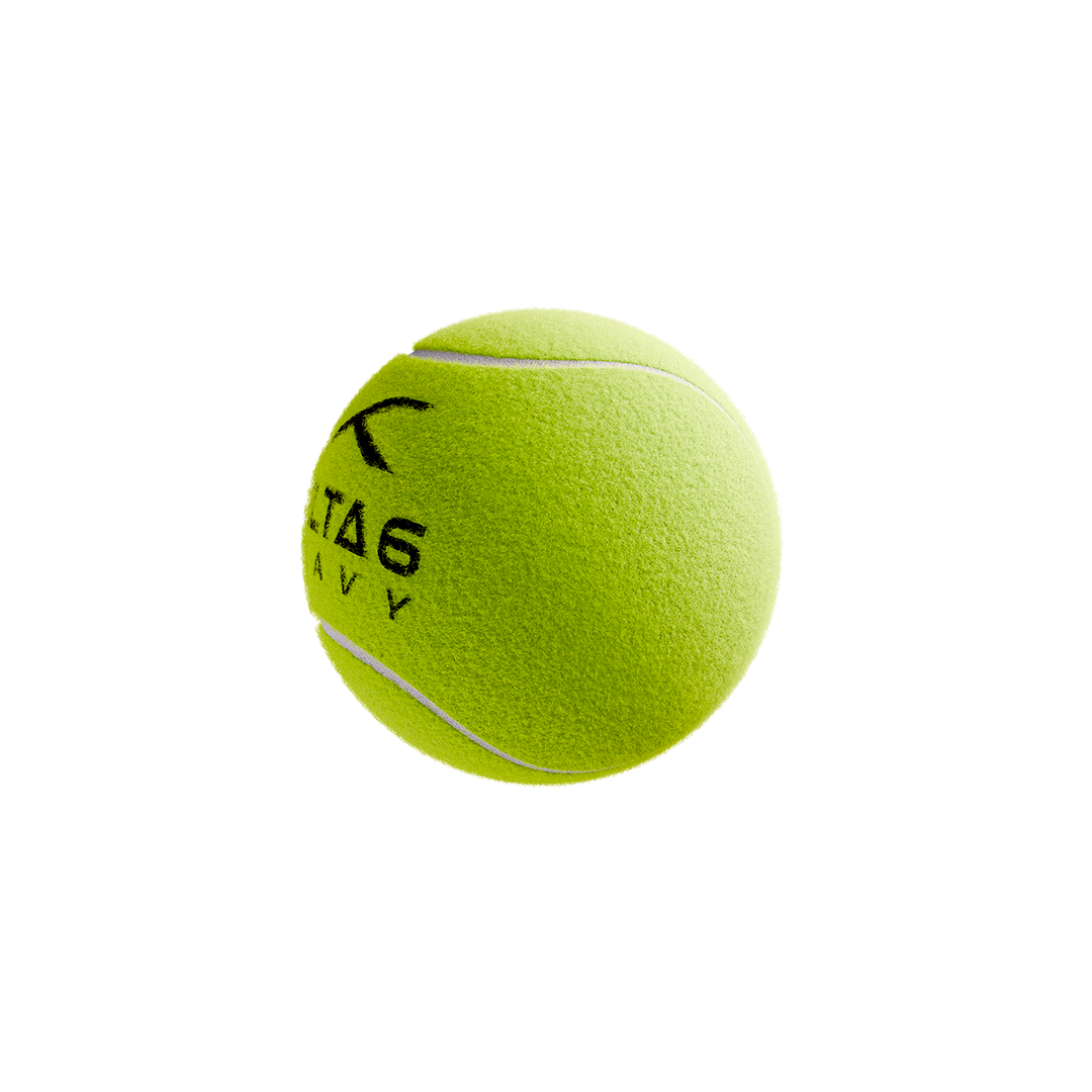 Hundred Delta 6 Heavy Cricket Tennis Balls Green Pack of 6