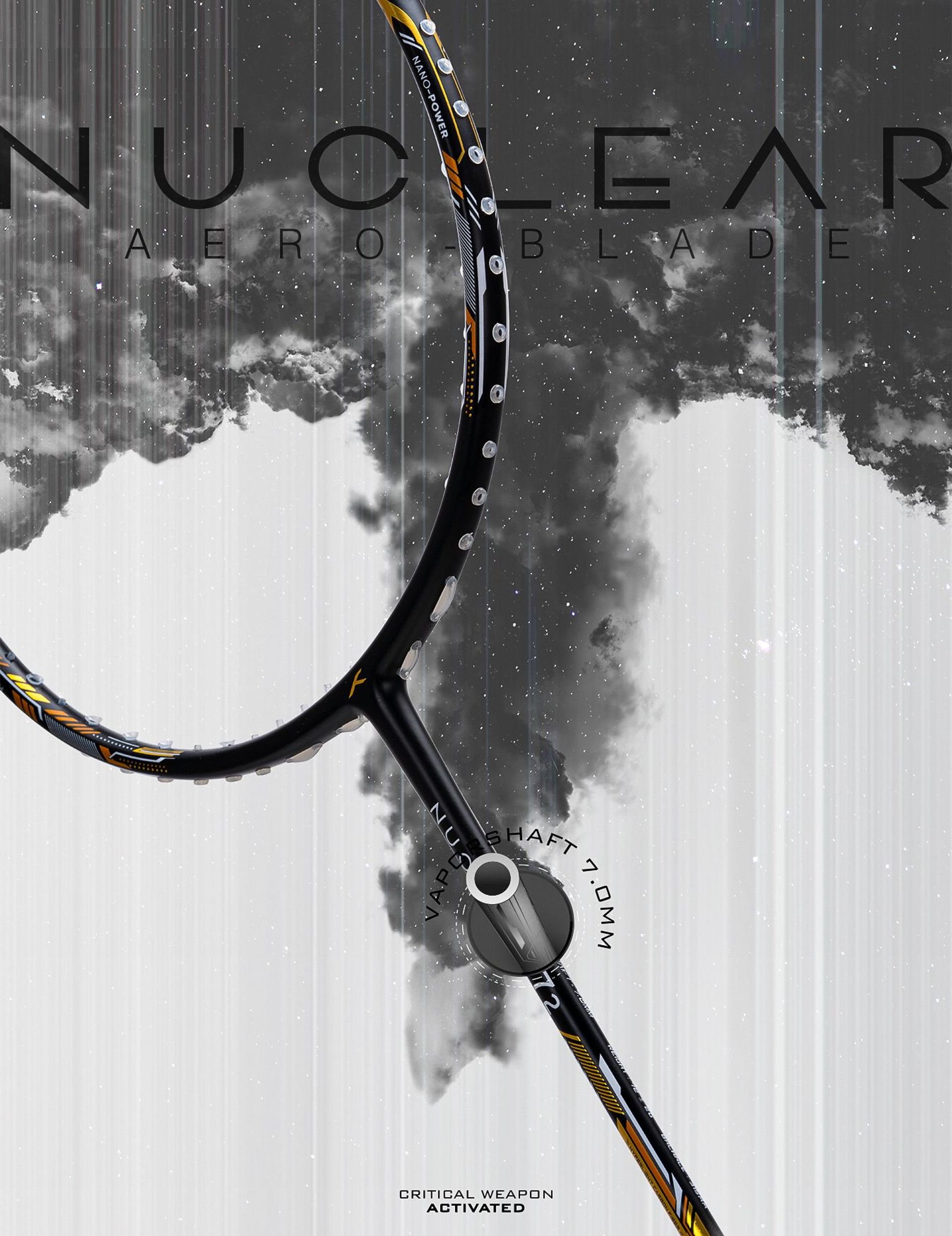 Nuclear 72 - Badminton Racket - Vaporshaft 7.0mm
