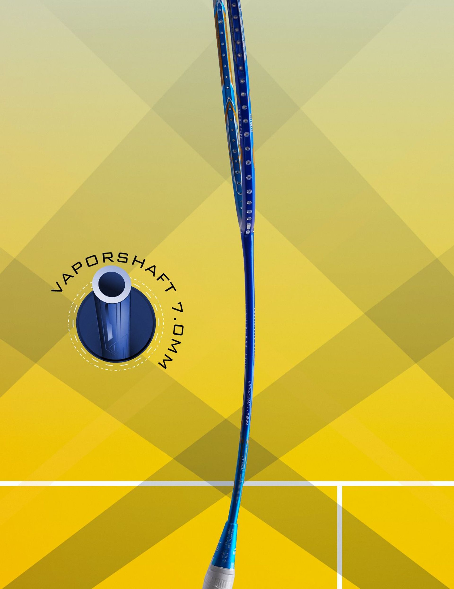 Atomic X 35 SPD - Badminton Racket - Vaporshaft 7.0mm