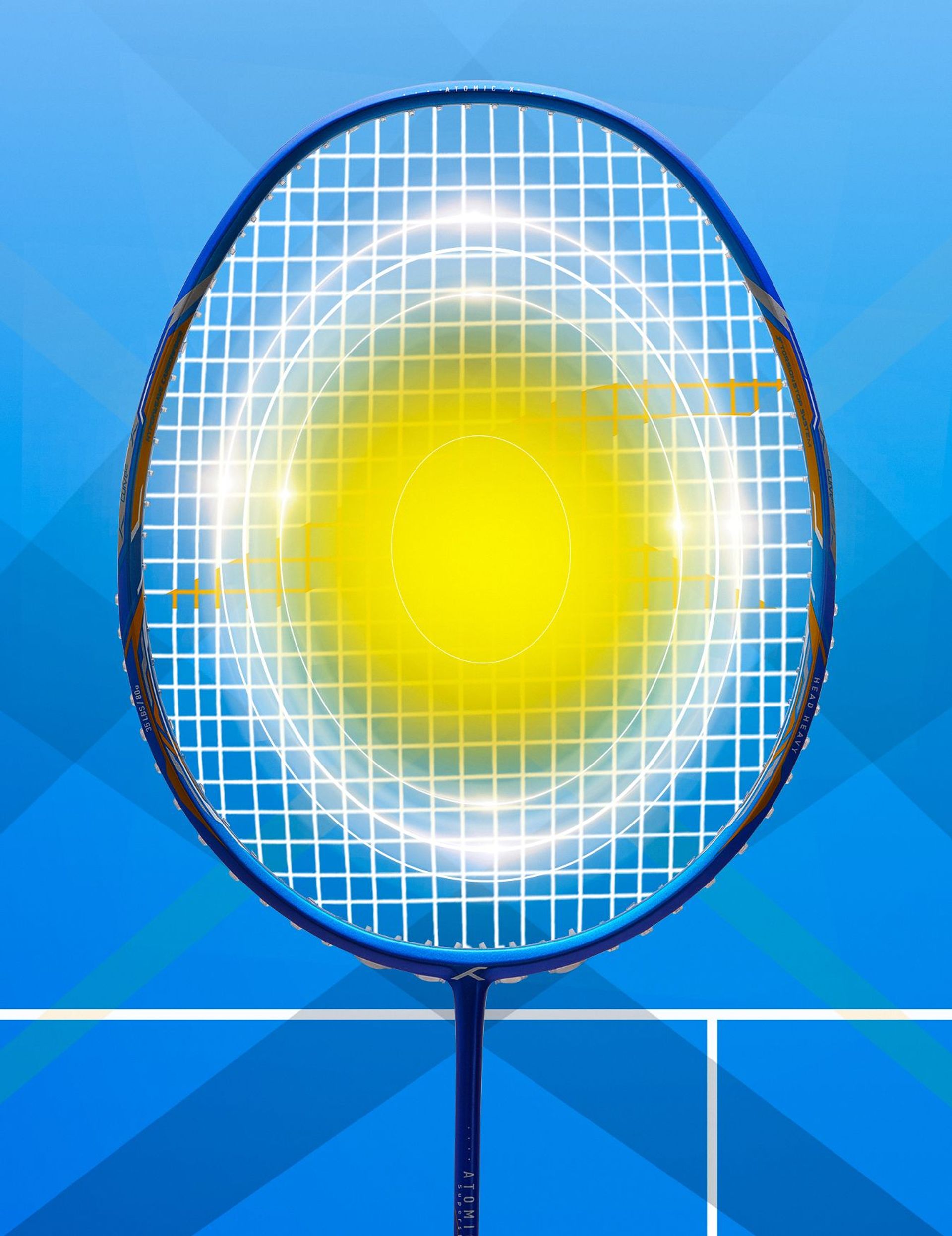Atomic X 35 SPD - Badminton Racket - Curve2