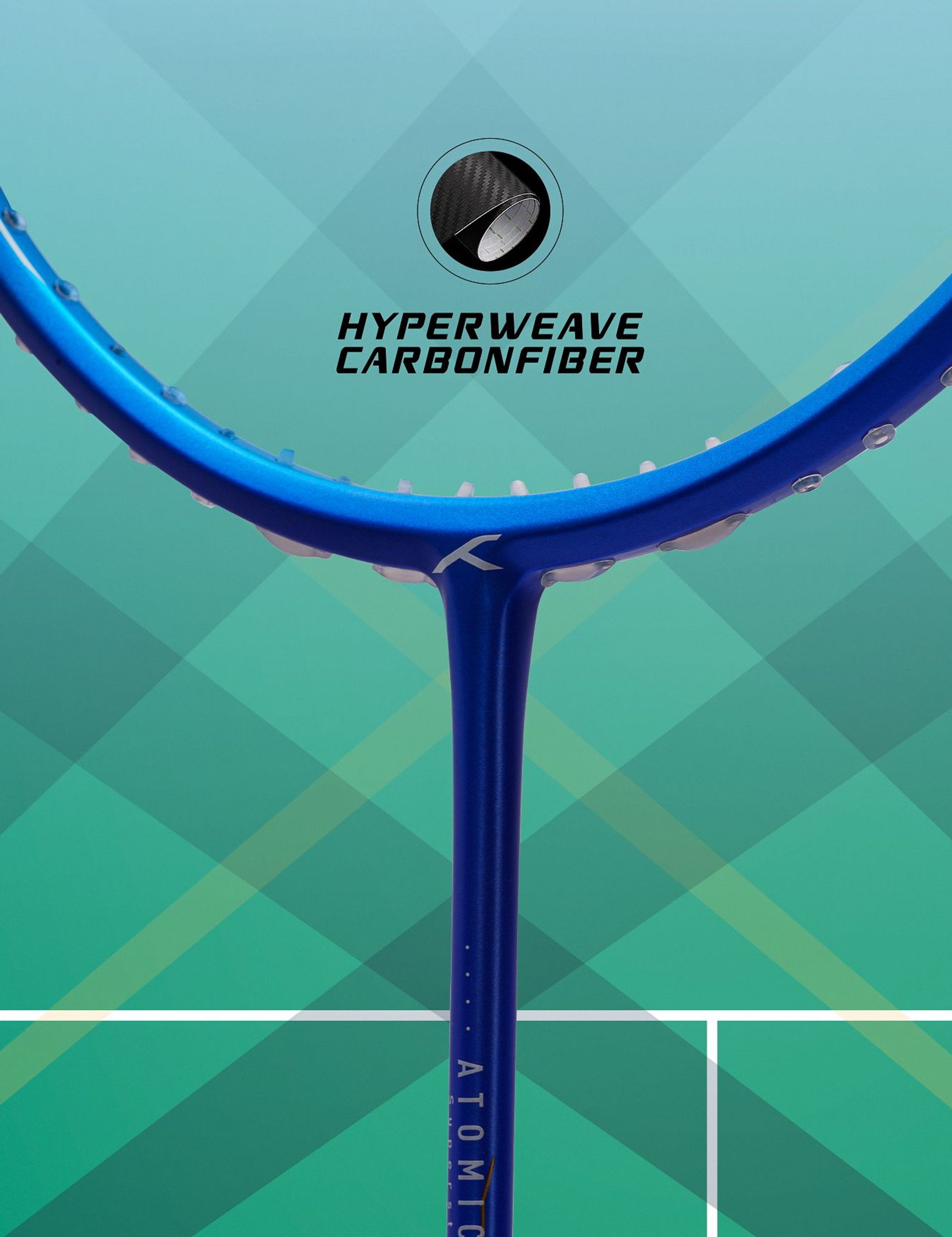 Atomic X 35 SPD - Badminton Racket - Hyperwave Carbon Fiber