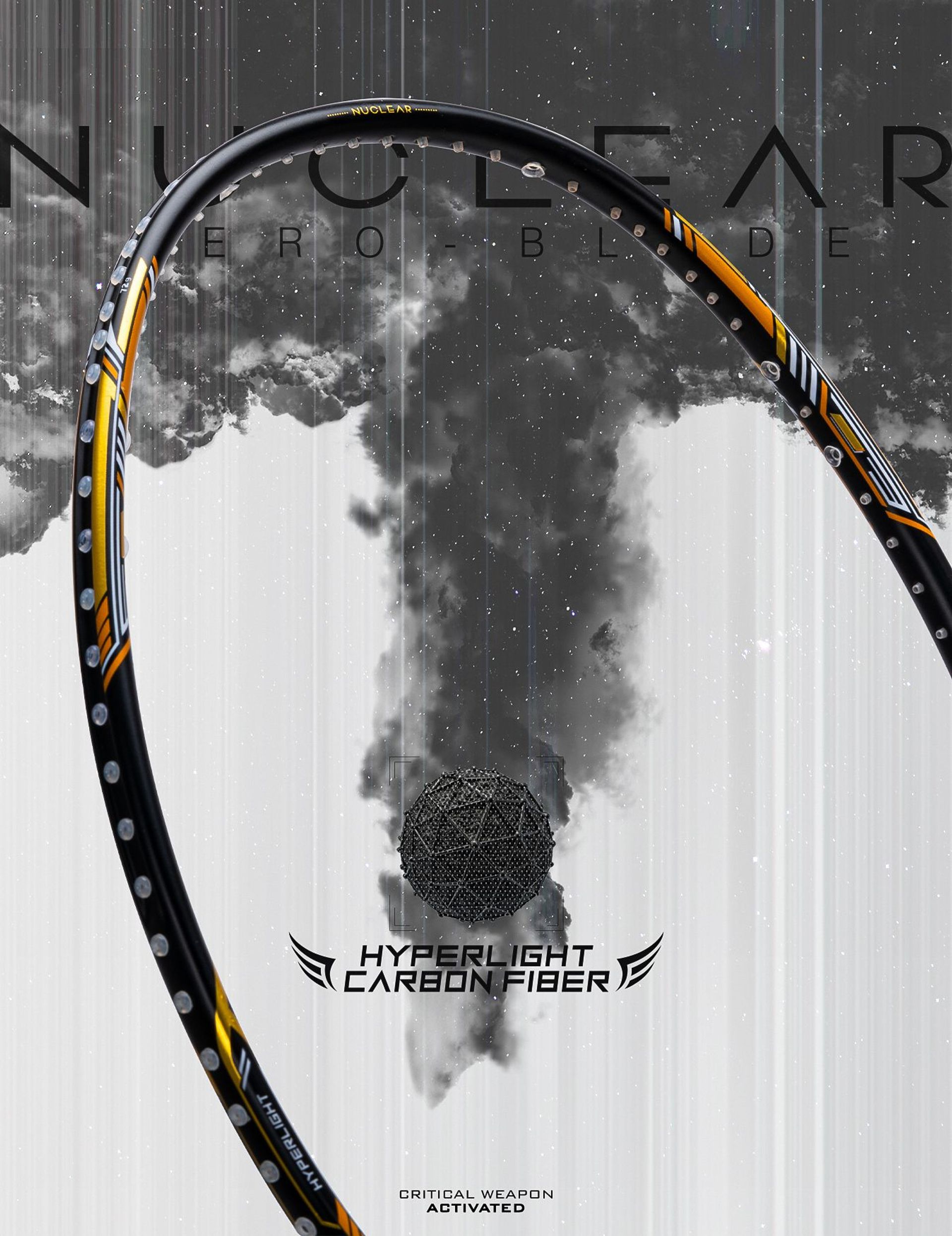 Nuclear 72 - Badminton Racket - Hyperlight Carbon Fibre