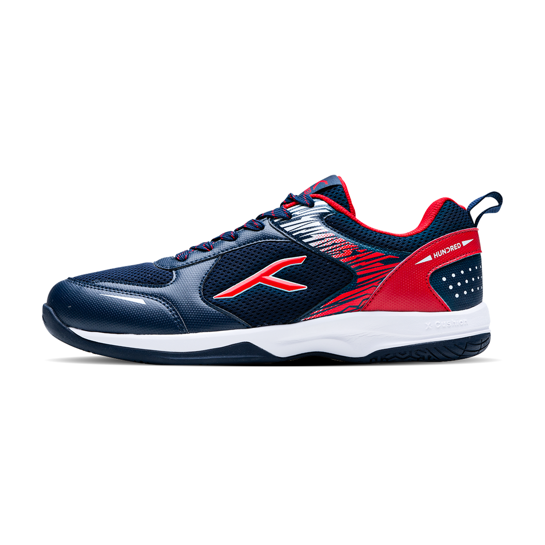 HUNDRED COURT STAR PRO NON MARKING BADMINTON SHOES - WHITE/NAVY