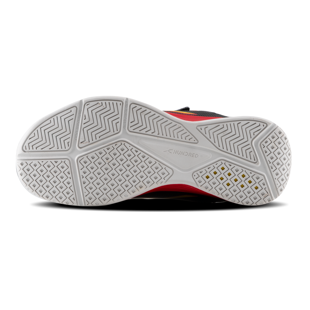 Hundred COURT CHAMPIONS Non Marking Badminton Shoes - Black/Blue/Red