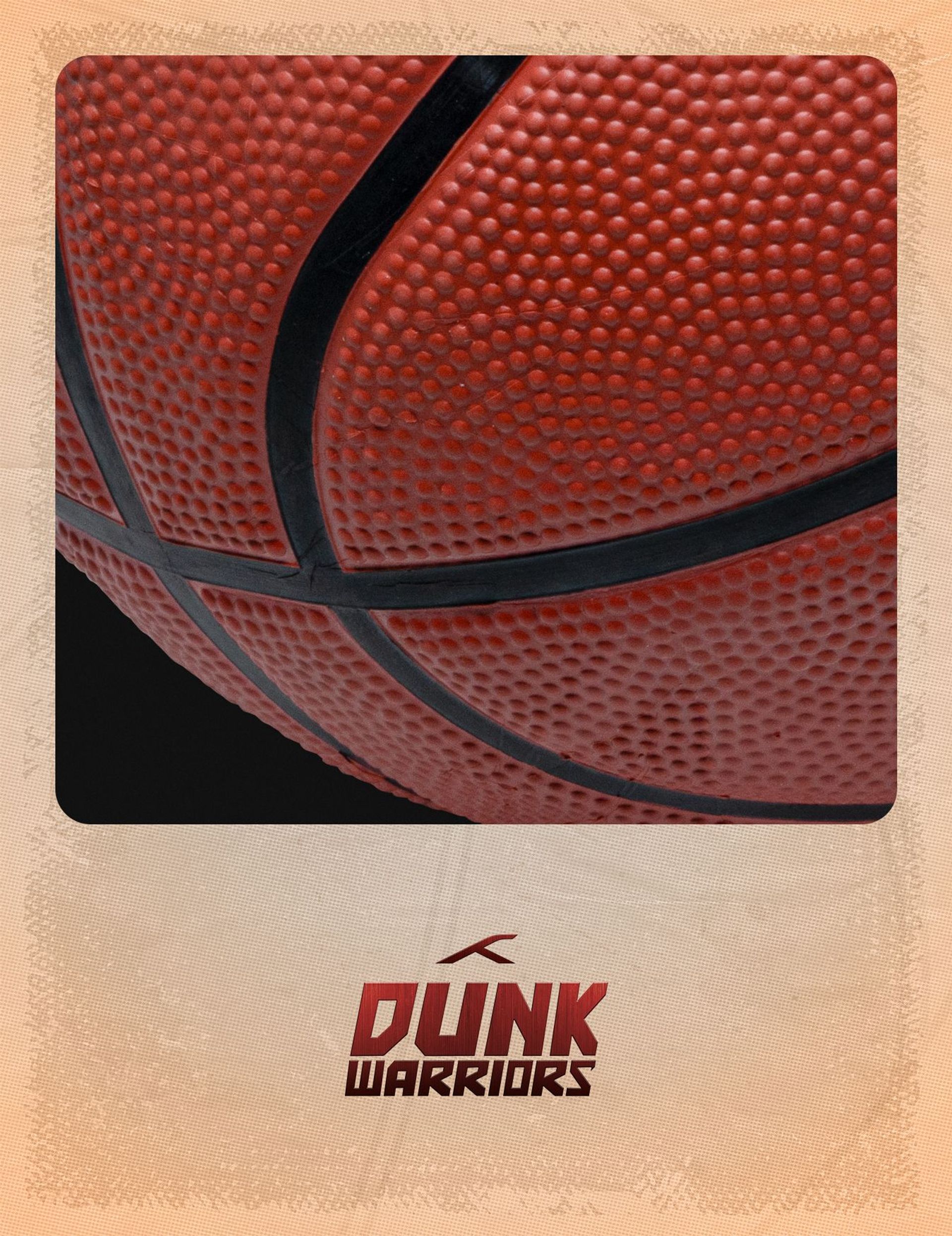 Hundred Dunk Warrior Basketball - Red Banner (Available Size 3, 5 and 7) : High Quality Construction