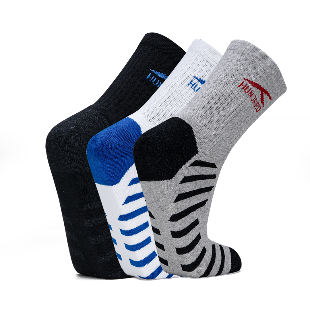  Stripe Performance Socks - Assorted