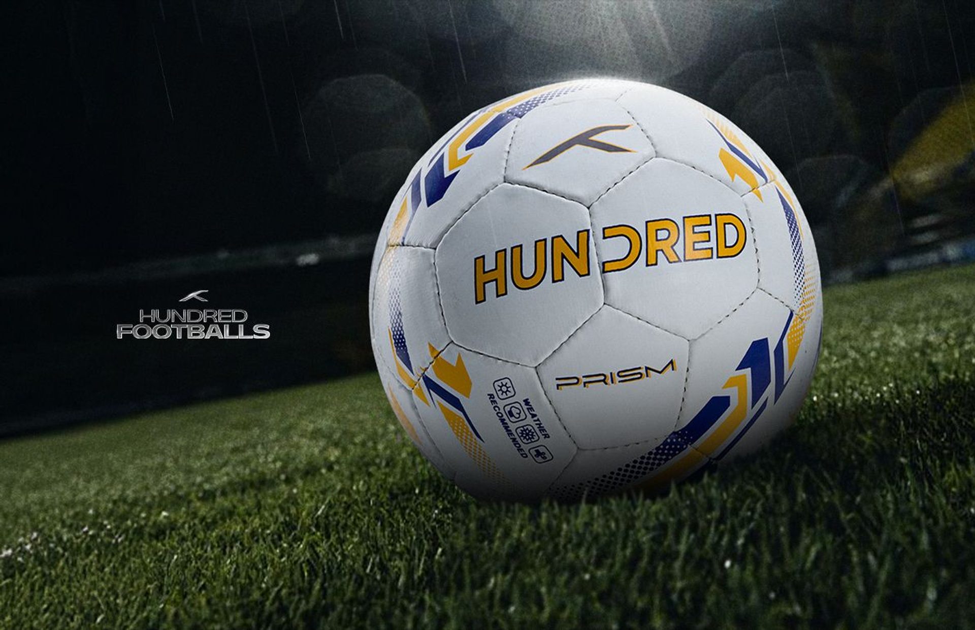 Hundred Footballs Banner