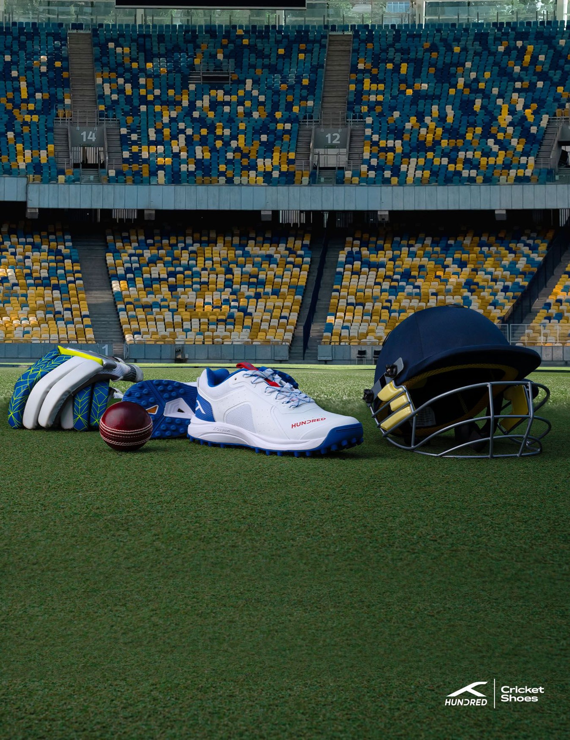 Hundred Cricket Shoes : Ultimate traction and breathability for an enhanced playing experience.