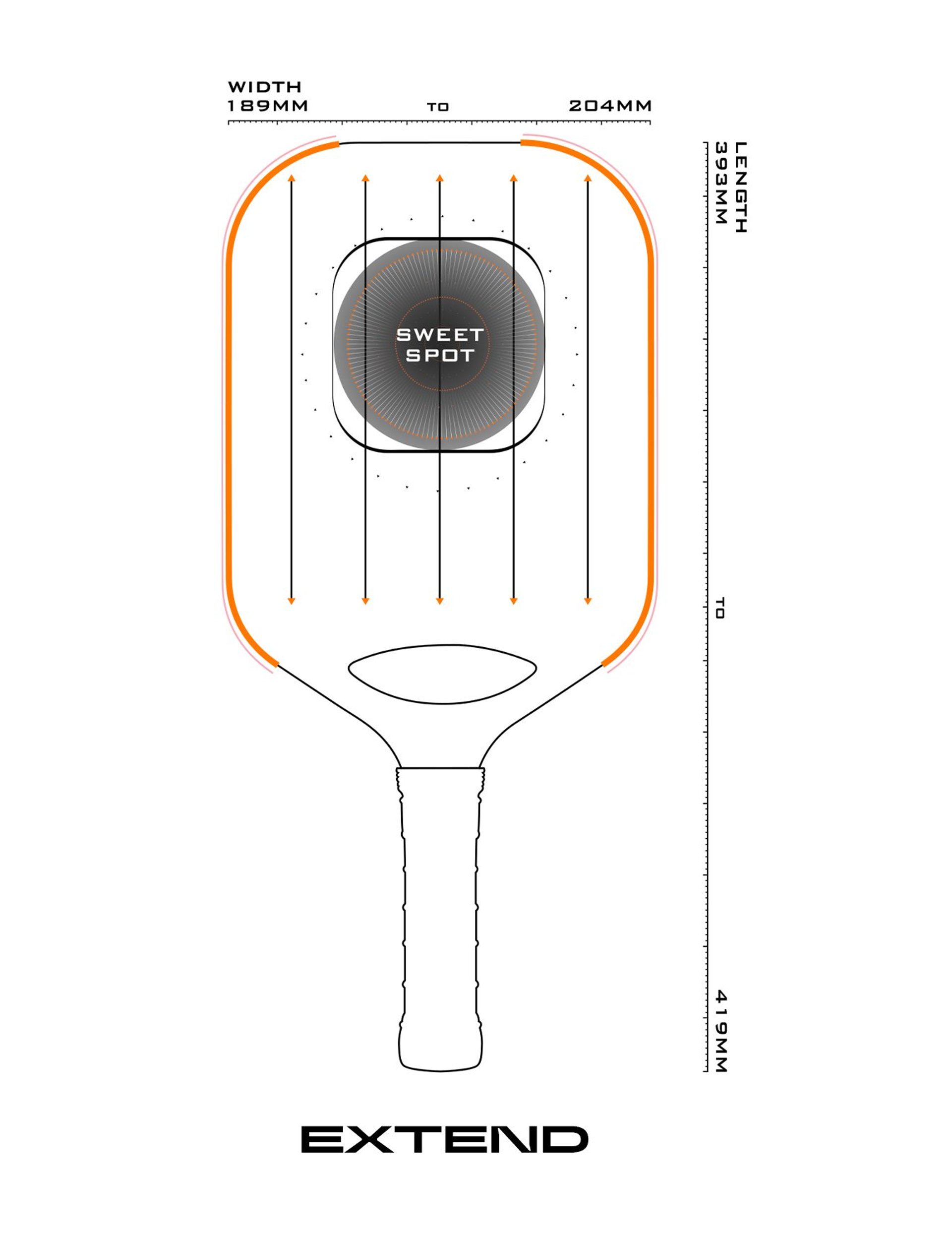 Pickleball Paddle - Extend