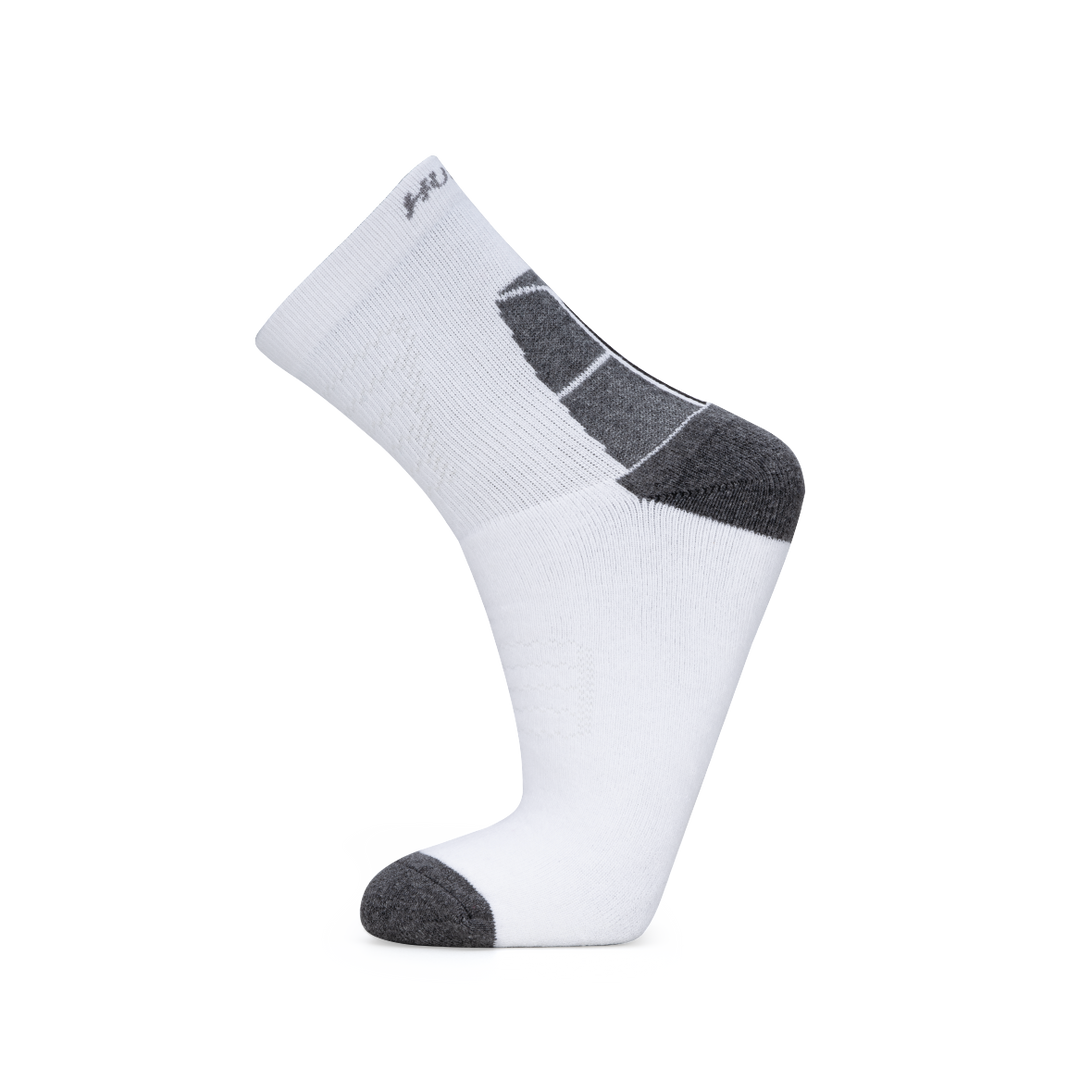 Ace High Quarter Length Performance Sports Socks_White