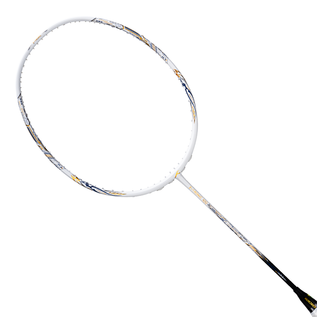 Hundred Z-TRONIC 100 Badminton Racket - WHITE/Gold