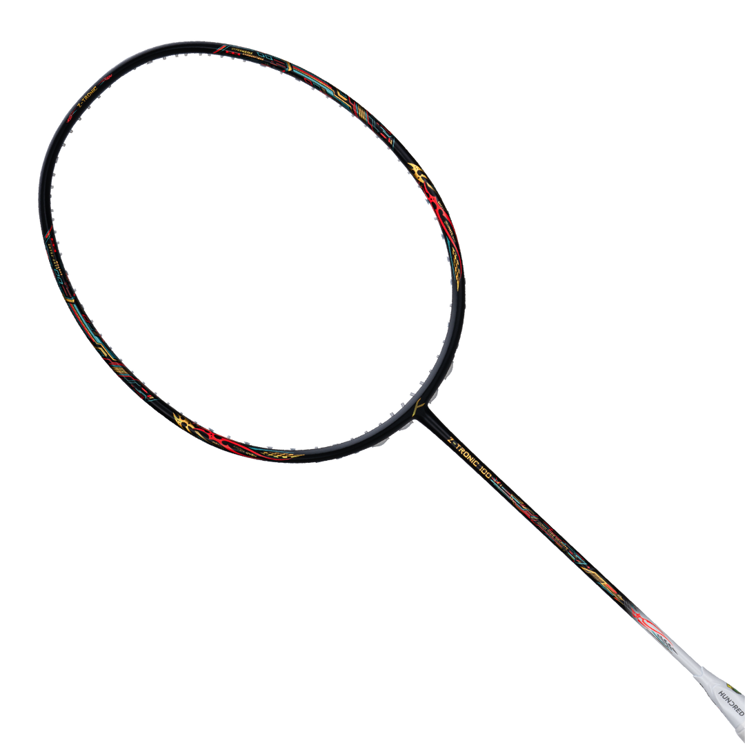 Hundred Z-TRONIC 100 Badminton Racket - BLACK/WHITE