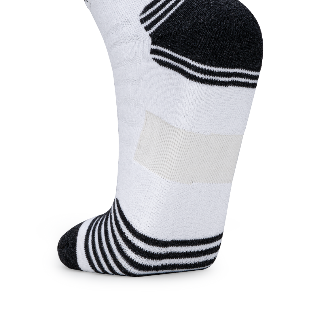 Arch Band Ankle Length Performance Sports Socks_White