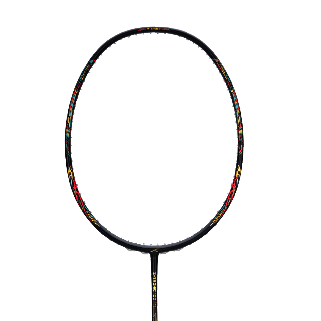 Hundred Z-TRONIC 100 Badminton Racket - BLACK/WHITE