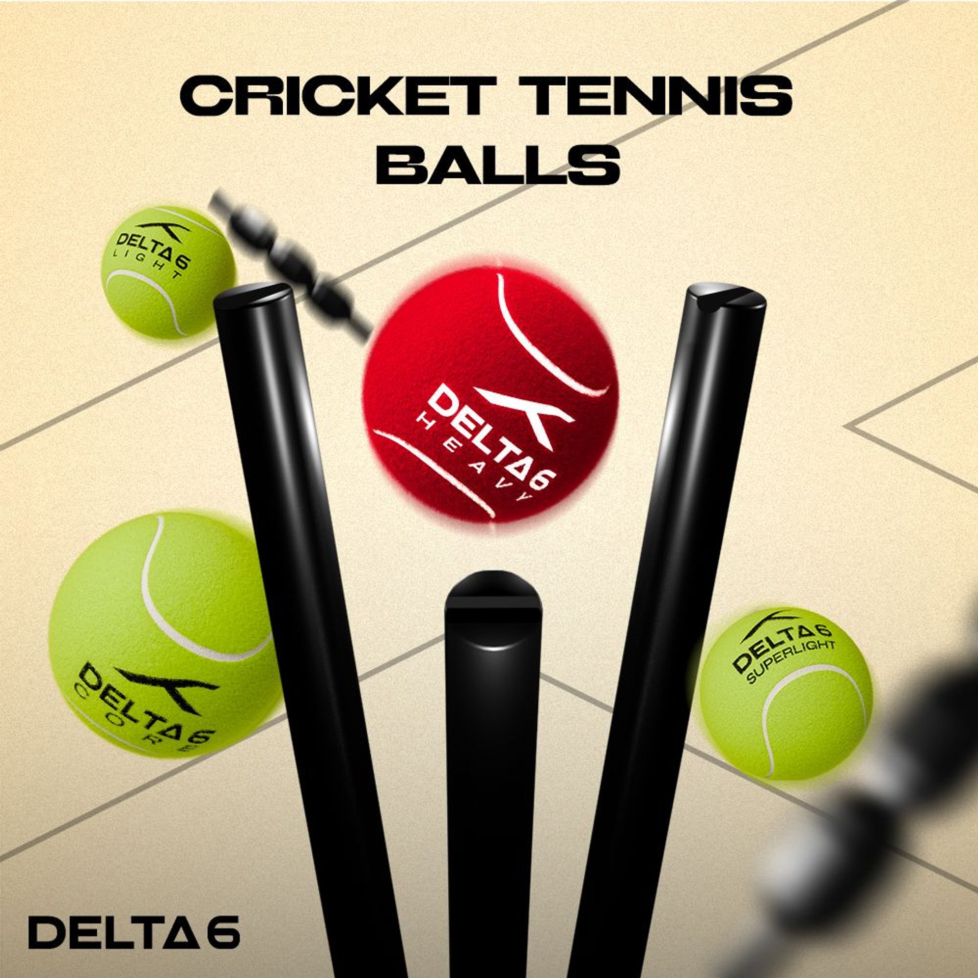 Hundred Cricket Tennis Balls