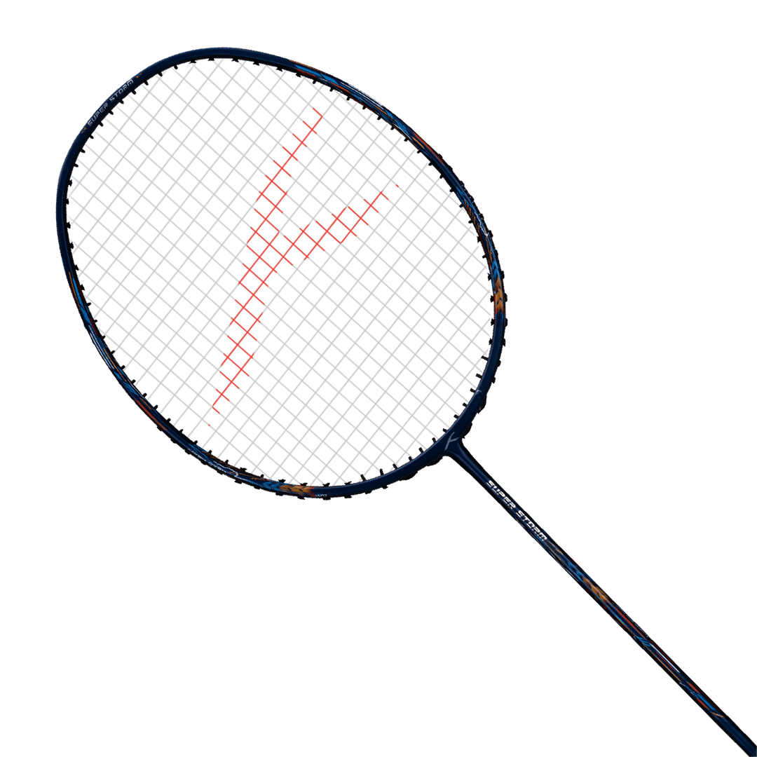 Hundred SuperStorm Strung Badminton Racket (Navy)